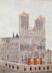 Kathedrale von Reims, um 1923